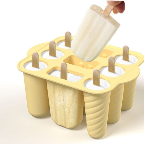 Popsicle Molds，Popsicle Mold 12 Pieces Popsicle Molds Silicone BPA Free Ice Pop Mold Easy Release,with 50 Sticks, 12 Reusable Sticks, Funnel (12 Cavities, Red) - Image 4