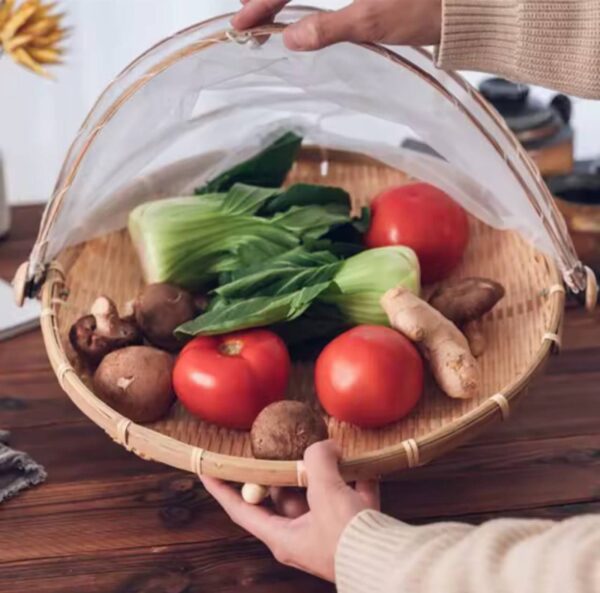 Garneck Food Tent Woven Dustpan Dry Good Dustpan Bamboo Dustpan[T744]