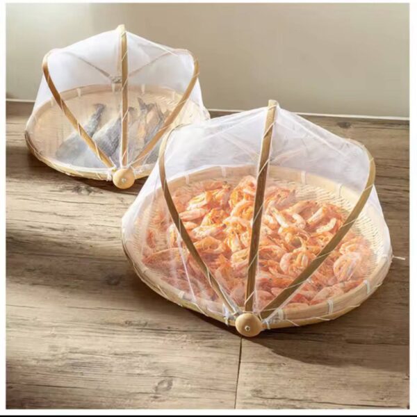 Garneck Food Tent Woven Dustpan Dry Good Dustpan Bamboo Dustpan[T744] - Image 2