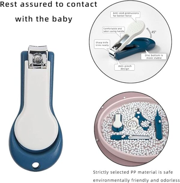 JOCXZI 1 Set Baby Nail Set 4-in-1 Baby Nail Clippers Nail Care Set Manicure Set with Baby Nail Clippers, Nail Scissors, Baby Manicure Set and Pedicure Set for Newborns, Infants, Toddlers - Image 3