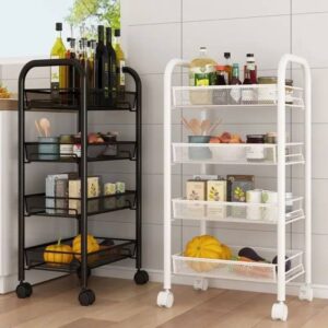 Multi-Purpose Rolling Utility Cart - 4 Tier