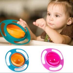 Universal Gyro Baby Bowl 360 Fegree Rotating Balance Bar Downs Flying Children Umbrella Gadgets Spill-Proof Tablewar Kitchenware