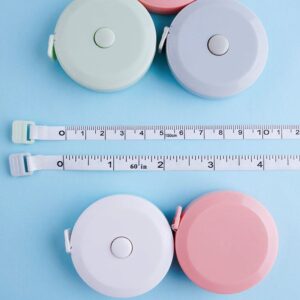 Tape Measure 2Pack, Measuring Tape for Body Measurement Retractable, Soft Tape Measure Set for Sewing Tailor Craft Cloth Fabric, 150 cm/60 Inch (Ruler + Macaron Green)