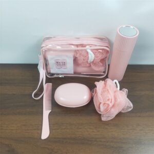 DOULEIN Travel Soap BAG, 2 Pack Plastic Soap Holder with Lid Easy to Clean Soap Storage Box for Bathroom, Shower and Kitchen