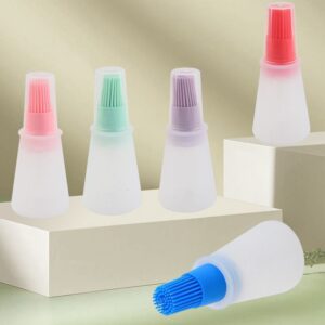 Home House House Silicone Brush; Silicone Oil Brush, Good Grip, High Heat Resistant Paste Brush, with Oil Brush and Bottle Design - Bastag