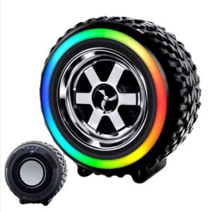 Magnavox MMA4013 Bluetooth Speaker with Decorative RGB Lights, USB/Micro SD Playback, Rechargeable Battery, and Bluetooth 5.0 - Portable Wireless Speaker