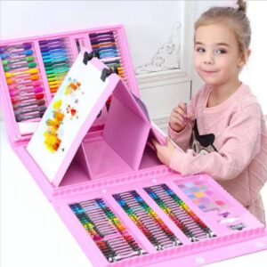 TCJJ 208 Pieces Unicorn Art Set for Kids Girls with Unicorn Coloring Book, Oil Pastels, Pencils, Colored Pencils, Coloring Sets and Art Supplies, Gifts