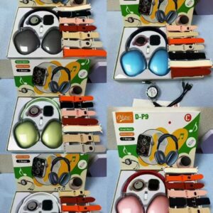 1 Bluetooth speaker  1 3in1 fast charger  1 type c connector  1 headset 1smart watch  7 straps