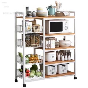 Microwave Rack Microwave Stand Kitchen Baker Rack Utility Storage Shelf Microwave Stand Industrial Microwave Oven Stand for Spices Microwave Oven Rack Microwave Shelf