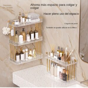 Floating Shelves for Bathroom Organizer Over Toilet, Wall Mounted Bathroom Shelves Wall Shelf