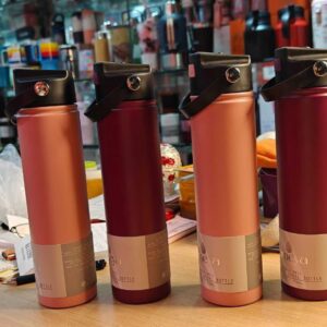 Tiger Thermos MCS-A050RO Stainless Steel Water Bottle,Red Ochre, (500 ML)Tm6543