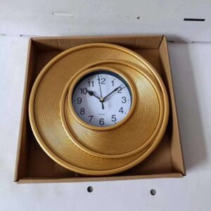 Wall Clock Art Clock Large Round Wrought Iron Wall Clocks,Sunburst Wall Clock Silent Non-Ticking Quartz Clock for Interior Office Decoration of Hotel Bedroom and Living Room.