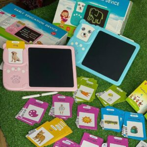 Children's Talking Flash[Children's Talking Flash Cards (Arabic & English) with LCD Writing Drawing Tablet, Provides Better Drawing and Writing Experience (Blue) Brand: Generic[Vs40]