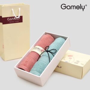 Cotton Towel Bath Towel 3 Piece Set Gift Box Business Gift Home Bath Towel Set (A 3ps 74x33cm+140x70cm)