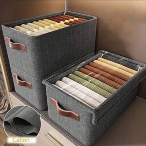 Multipurpose Storage (2pcs) Collapsible Fabric Storage Cubes Organizer Cloth stand for bedroom Cloth storage books, box, bag, Basket, for kids, Shelf,Large Storage Box with Handles Cupboard Racks