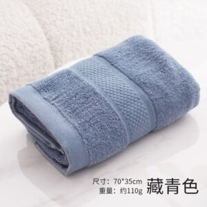 Towel Towels New Cotton Gift Box Set Towel Soft and Comfortable Adult Bath Towel Blue Brand: Beloved Morrie[Bs764]
