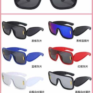 Brand: Bsreyeop Bsreyeop Fashion Anagram Mask Sunglasses for Women Men Futuristic Shield Sun Glasses Oversized Flat Top Sunnies[T764]`