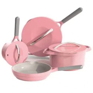 GreenLife Dream 8" & 10" Healthy Ceramic Nonstick Frying Pan Set, PFAS-Free, PFOA-Free, Dishwasher & Oven Safe, Stay-Cool Handles, Durable Body, Versatile Cooking, Easy Clean, Dusty Pink