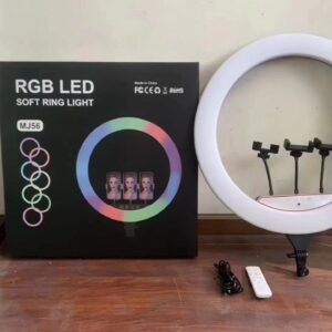 New, MJ33 22 inch Photography Lighting (with 50" Tripod) RGB LED Soft Ring Light[Tw764]