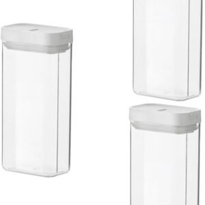 Zerodeko 3pcs Spaghetti Holder Container 1200ml Reusable Pasta Jar Italian Pantry Pasta Organizer