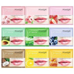 10 Pairs Collagen Eye Mask and 10 Pcs Collagen Lip Mask, Anti Aging Eye and Lip Mask, Collagen Crystal Mask Set (Gold) Marque : Artion[Bs764]