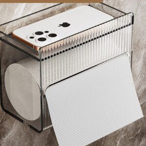 STOBAZA Wall-Mounted Tissue Box Reusable Tissue Case Modern Decorative Tissue Holder for Home[Bs764]